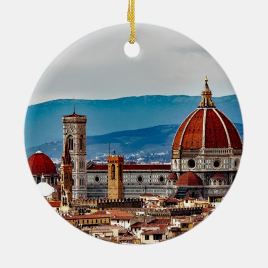 Stedelijke stad Florence, Italië Keramisch Ornament (Achterkant)
