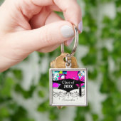 stedelijke stads graffiti verf spatten afstuderen sleutelhanger (Hand)