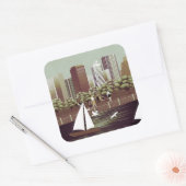 Stedelijke sticker van het landschapsplein (Envelop)