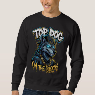 Stedelijke stijl graffiti wolf top hond straat kun