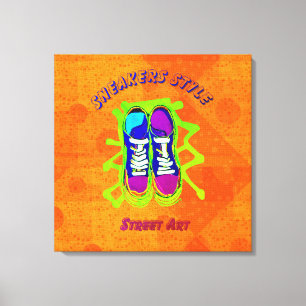 Stedelijke stijl: Street Art Stretched Canvas Prin