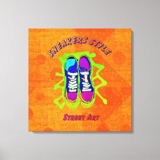 Stedelijke stijl: Street Art Stretched Canvas Prin (Voorkant)