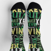 Stedelijke stijl typografie verontruste moderne le sokken (Top)