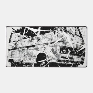 Stedelijke Straatkunst Abstract Gebroken Vintage B Bureaumat