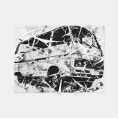 Stedelijke Straatkunst Abstract Gebroken Vintage B Fleece Deken (Voorkant (Horizontaal))
