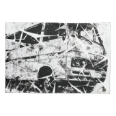 Stedelijke Straatkunst Abstract Gebroken Vintage B Kussensloop (Achterkant)