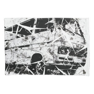 Stedelijke Straatkunst Abstract Gebroken Vintage B Kussensloop