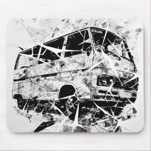Stedelijke Straatkunst Abstract Gebroken Vintage B Muismat