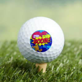 Stedelijke straatstijl - Boom! Strip Pop Art Golfballen