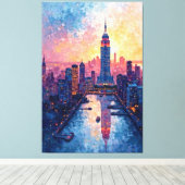 stedelijke straling canvas afdruk (Insitu (Houten vloer))