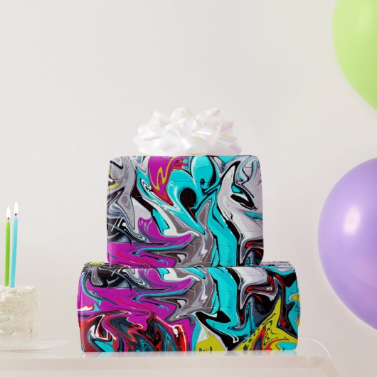 Stedelijke streetstyle graffiti-feest cadeaupapier (Feestgeschenken)