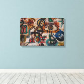 Stedelijke Tekens Canvas Afdruk (Insitu (Houten vloer))