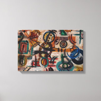 Stedelijke Tekens Canvas Afdruk