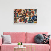 Stedelijke Tekens Canvas Afdruk (Insitu (Woonkamer))