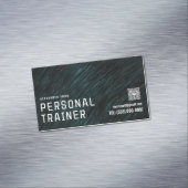 Stedelijke textuur achtergrond groen Personal Trai Magnetisch Visitekaartje (Voorbeeld)