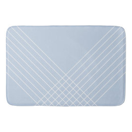 Stedelijke trendy geometrische lichtblauwe badmat