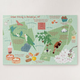 Stedelijke wandelkaart van Brooklyn Legpuzzel