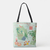 Stedelijke wandelkaart van Brooklyn New York Tote Bag (Achterkant)
