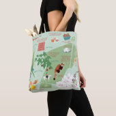 Stedelijke wandelkaart van Brooklyn New York Tote Bag (Dichtbij)