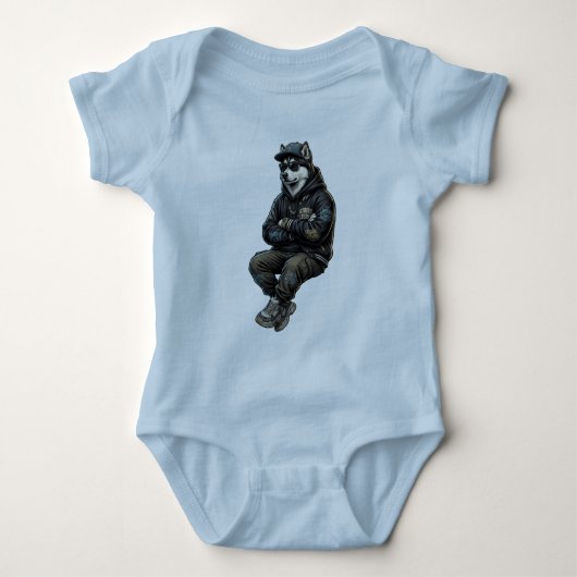 stedelijke wolf streetwear romper (Voorkant)