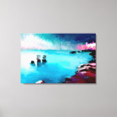 Steden aan de kust canvas afdruk (Voorkant)