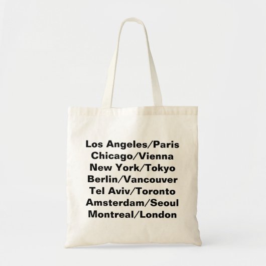 Steden Canvas tas (Voorkant)