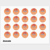 Steden in Georgia Ronde Sticker (Vel)