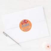 Steden in Georgia Ronde Sticker (Envelop)