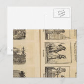 Steden, kostuums briefkaart (Voorkant / Achterkant)