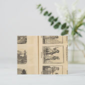 Steden, kostuums briefkaart (Staand voorkant)