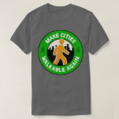 Steden opnieuw walkbare stad maken t-shirt (Design voorkant)