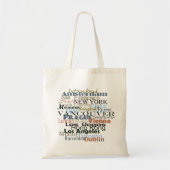 Steden over de hele wereld tote bag (Voorkant)