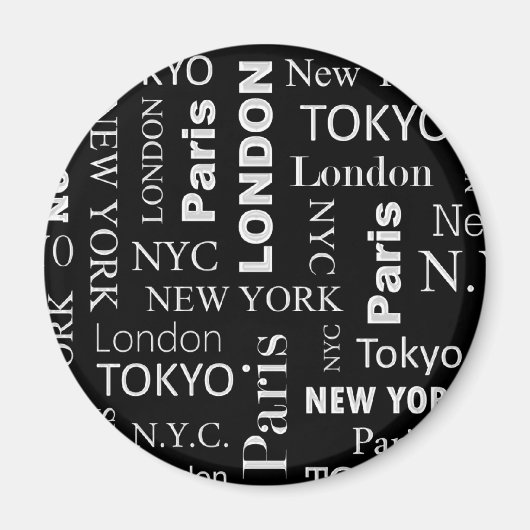 Steden Stijlvolle magneet (Voorkant)