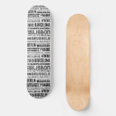 Steden van de wereld persoonlijk skateboard (Voorkant)