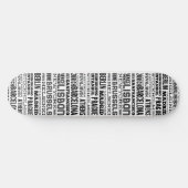 Steden van de wereld persoonlijk skateboard (Horizontaal)