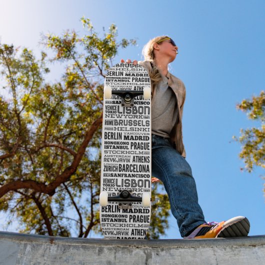 Steden van de wereld persoonlijk skateboard (Buiten 1)