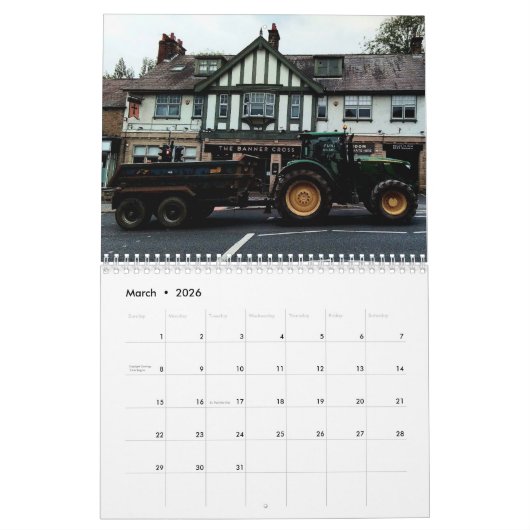 Steden van Engeland Kalender (Mar 2026)