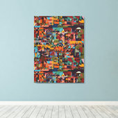 Steden van Ethiopië Canvas Afdruk (Insitu (Houten vloer))