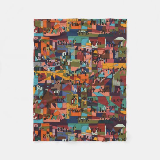 Steden van Ethiopië Fleece Deken (Voorkant)
