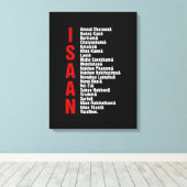 Steden van Isaan, Thailand Canvas Afdruk (Insitu (Houten vloer))