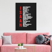 Steden van Isaan, Thailand Canvas Afdruk (Insitu (Woonkamer))