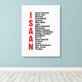 Steden van Isaan, Thailand Canvas Afdruk (Insitu (Houten vloer))