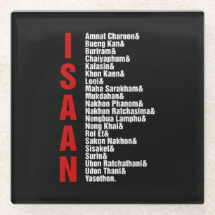 Steden van Isaan, Thailand Glazen Onderzetter