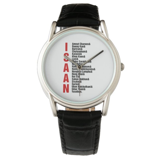 Steden van Isaan, Thailand Horloge (Voorkant)