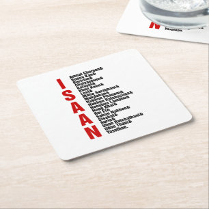 Steden van Isaan, Thailand Kartonnen Onderzetters