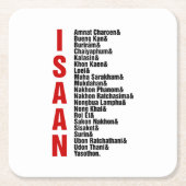 Steden van Isaan, Thailand Kartonnen Onderzetters (Voorkant)