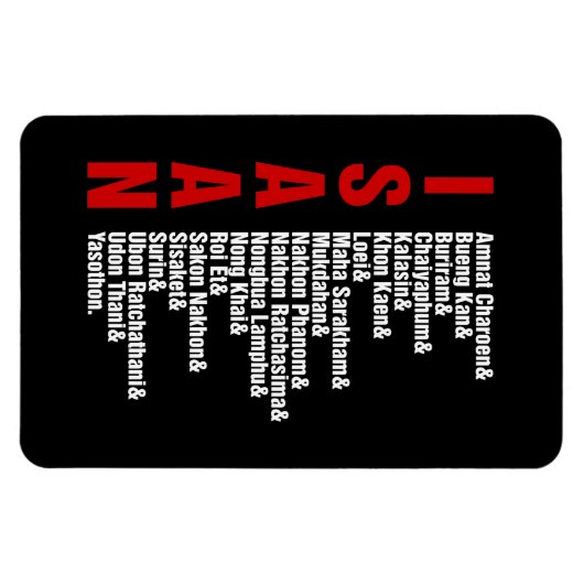 Steden van Isaan, Thailand Magneet (Horizontaal)