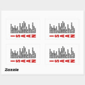 Steden van Isaan, Thailand Rechthoekige Sticker (Vel)