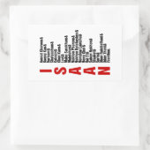 Steden van Isaan, Thailand Rechthoekige Sticker (Tas)