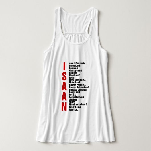 Steden van Isaan, Thailand Tanktop (Design voorkant)